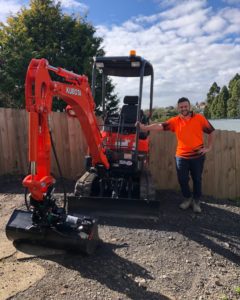 mini digger for rent